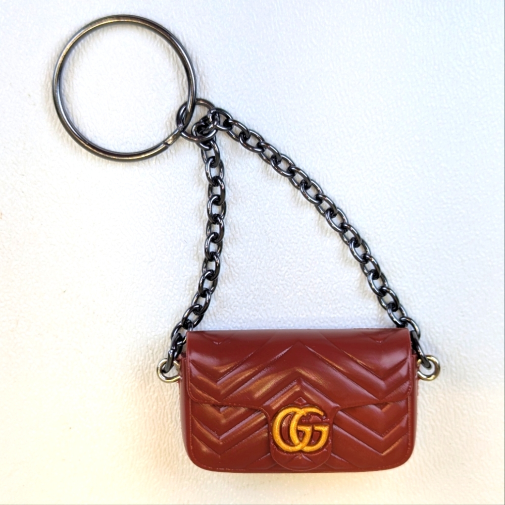 Lux Fashion Handbag Inspired Novelty Bag Charm Keychain